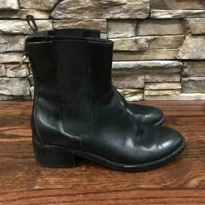 Cole Haan Air Evan Women’s 6.5 B Black Leather Short Boot D35597 Waterproof